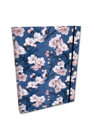 Notes B6 z gumką Soft Touch Kwiat Wiśni