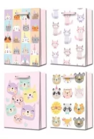 Torebka prezentowa M Kotki platera szerokie dno