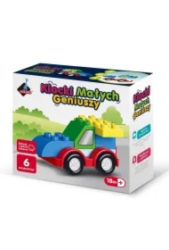  Klocki małych geniuszy Autko 6 elementów