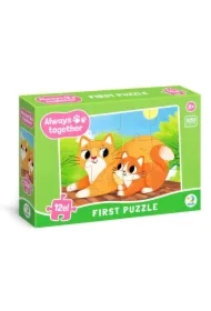 Puzzle 12 el. Zawsze razem. Koty