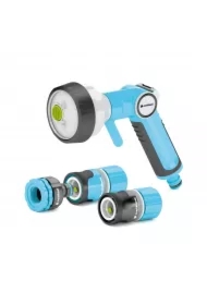 Zestaw Ergo do podlewania ze zraszaczem pistoletowym 4-funkcyjnym 1/2"-5/8"