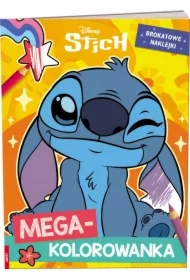Disney Stich. Megakolorowanka. Brokatowe naklejki