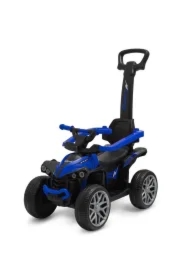 Jeździk z rączką Mega niebieski