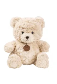 Miś pluszowy z medalionem beżowy 25cm