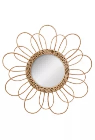 Wiklinowe lustro kwiat 38 cm