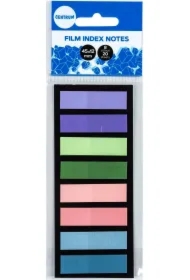 Zakładki indeksujące foliowe 8 pastelowych kolorów