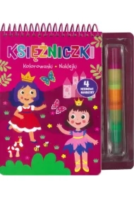 Księżniczki. Kolorowanki, naklejki, 4 neonowe markery