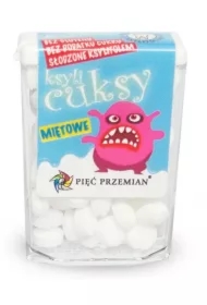 Cukierki z ksylitolu ksylicuksy o smaku miętowym bezglutenowe