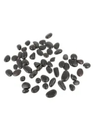 Kamienie polerowane Black Pebble 8-12mm do akwarium terrarium