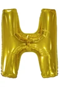 Balon foliowy litera H złota