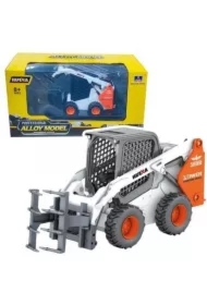 Ładowarka kołowa z hwytakiem biała 1:50