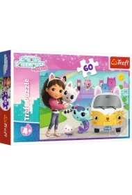 Puzzle 60 el. Gabby i kocie przygody