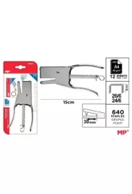 Zszywacz nożycowy 15cm + zszywki 24/6