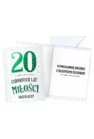 Karnet Rocznica ślubu 20