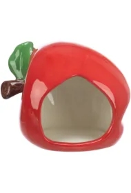 Domek, dla chomików/myszy, w kształcie jabłka, 13 x 10 x 10 cm