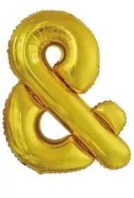 Balon foliowy znak & złoty