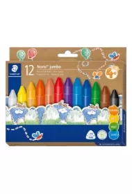 Kredki woskowe trójkątne Jumbo Noris 12 kolorów Staedtler