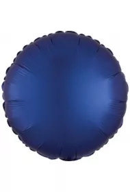 Balon foliowy Lustre Navy niebieski okrągły
