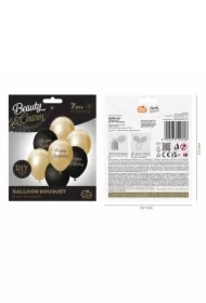 Balony B&C j. złoto-czarny Happy Birthday