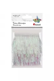 Taśma z frędzlami plastikowymi biała