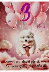 Karnet Urodziny 3 3K