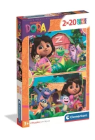 Puzzle 2x20 el. SuperColor. Dora