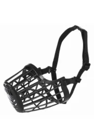 Kaganiec plastikowy, dla psa, czarny, L- XL, dł. pyska 35 cm, szer. paska 8, 9 cm