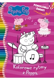 Malowanka. Kolorowe rytmy ze Świnką Peppą 21x29 cm