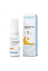 Melatonina z Passiflorą Spray Doustny 1 mg (Czarna Porzeczka) - suplement diety