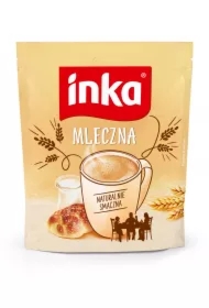 Napój na bazie rozpuszczalnej kawy zbożowej z mlekiem