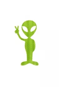 Naklejka odblaskowy UFOludek