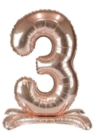 Balon foliowy stojący różowe złoto 3