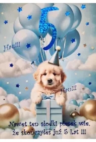 Karnet Urodziny 5 3K