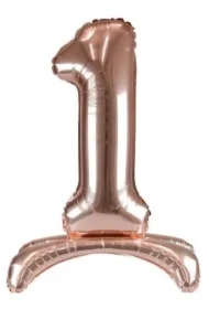 Balon foliowy stojący różowe złoto 1