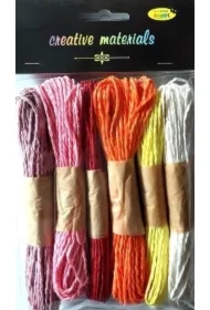 Sznurki papierowe 6 kolorów