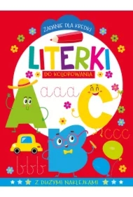 Zadanie dla kredki. Literki do kolorowania