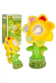 Maszynka do baniek mydlanych automat generator kwiatek bańki muzyka światła