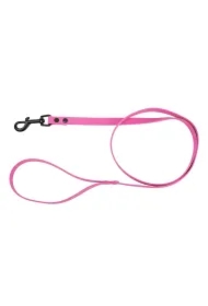 Smycz dla psa z wytrzymałej gumy, różowy, 16mm/1, 2m