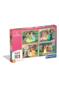 Puzzle 4w1 - SuperColor. Disney Princess (12+16+20+24 el.)