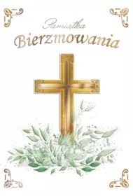 Karnet A5 Bierzmowanie - Krzyż