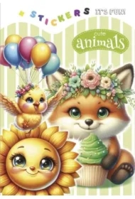 Kolorowanka 135x190 z naklejkami Urocze zwierzaki