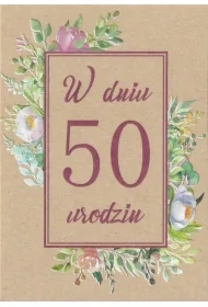 Kartka okolicznościowa Urodziny 50