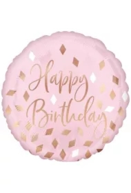 Balon foliowy Blush Birthday standard 43cm