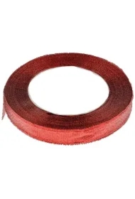 Wstążka brokatowa czerwona