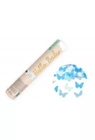 Tuba z motylkami niebieski 20cm