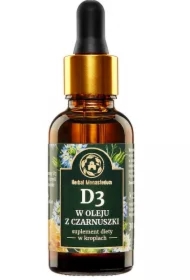 Witamina D3 w oleju z czarnuszk - suplement diety