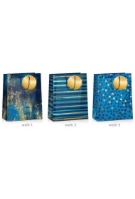Torba prezentowa Grand Deep Blue 23x18x10cm MIX