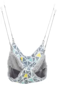 Sunny, hamak dwupiętrowy, dla chomików/koszatniczek, wielokolorowy/szary, 30 x 30 cm