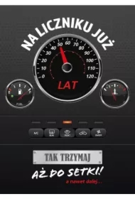 Karnet Urodziny wymienne cyfry