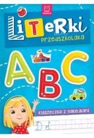 Książeczka z naklejkami Literki przedszkolaka